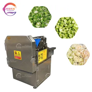 Yüksek kaliteli endüstriyel sebze kesici sarımsak yaprağı kesici kök sebze kesme makinesi soğan kesici dilimleme kıyıcı makinesi