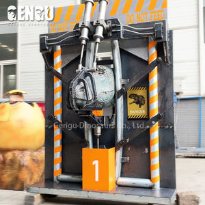 Testa di dinosauro Animatronic della decorazione della parete della testa di dinosauro 3D di alta qualità - Product Image 2