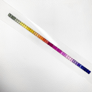 Hailer Pierre précieuse synthétique de laboratoire de couleur arc-en-ciel, taille émeraude saphir, 3x5, saphir synthétique rubis - Product Image 4