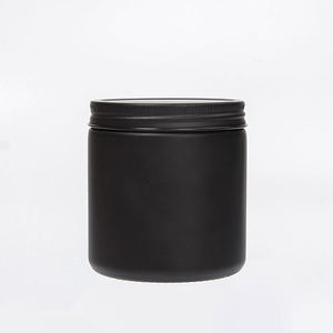 8oz 250ml Lüks Mat Siyah Cam Mum Kavanozu Metal Kapaklı Mum Kabı Toptan Düğün Hediyeleri Toplu Hızlı Gönderim - Product Image 1
