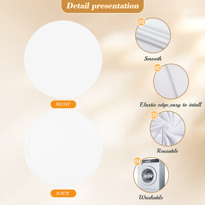 Support <span class=keywords><strong>de</strong></span> cadre circulaire <span class=keywords><strong>de</strong></span> luxe pour décoration d'événements, idéal pour les fêtes d'<span class=keywords><strong>anniversaire</strong></span>, les cérémonies <span class=keywords><strong>de</strong></span> mariage et comme toile <span class=keywords><strong>de</strong></span> fond murale ronde en velours noir - Product Image 5