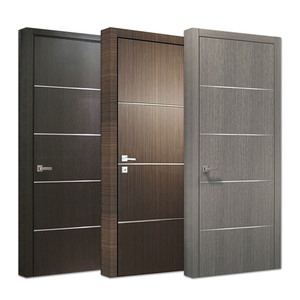 Casa hotel appartamento <span class=keywords><strong>porte</strong></span> in legno di alta qualità design camera interna elegante porta in legno massello composito di colore <span class=keywords><strong>grigio</strong></span> - Product Image 1