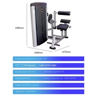 Machine d'extension dorsale en acier, équipement de fitness commercial personnalisé, appareil d'entraînement des muscles dorsaux pour salle de sport et studio, appareil de musculation