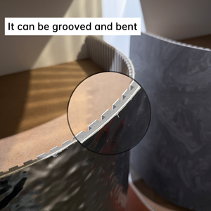 Nước Hiện Đại gợn hình dạng kim loại PVC nội thất tấm Tường thiết kế chống thấm nước cho căn hộ biệt thự với uốn cong ARC nền tường - Product Image 4