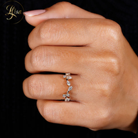 Bague de fiançailles et de mariage personnalisée 1CT en diamant de laboratoire VVS, or 18 carats, certifiée IGI, alliance éternité en diamant de laboratoire, joaillerie fine