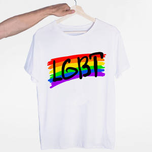 UnisexLgbt הומוסקסואל לסבית חולצות טי גברים נשים אופנה קשת בגדי רחוב חולצת טי אוברסייז חולצות טי באיכות גבוהה - Product Image 4