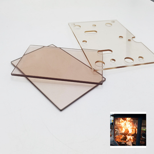 Vente en gros de verre céramique de cheminée 4mm 5mm résistant aux hautes températures résistance à 800 degrés verre de poêle à <span class=keywords><strong>bois</strong></span> résistant au feu - Product Image 1
