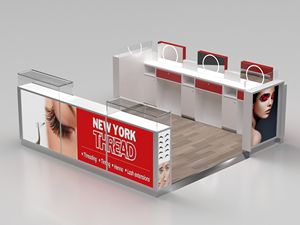 Kiosco <span class=keywords><strong>de</strong></span> <span class=keywords><strong>cejas</strong></span> <span class=keywords><strong>de</strong></span> bajo precio, quiosco <span class=keywords><strong>de</strong></span> enhebrado <span class=keywords><strong>de</strong></span> belleza, barra <span class=keywords><strong>de</strong></span> diseño Simple para mostrador <span class=keywords><strong>de</strong></span> maquillaje, soporte rojo y blanco para cabina <span class=keywords><strong>de</strong></span> venta - Product Image 3