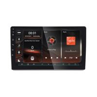 Autoradio universel 2 Din 9" 10" Android 15 avec radio FM, processeur 4 cœurs, Wi-Fi, Bluetooth, CarPlay et fonctions automobiles, écran de voiture pour toutes les voitures