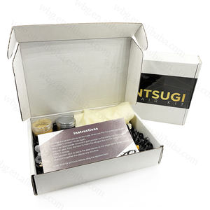 Kit de réparation de poterie DIY Kintsugi japonais WBG, poudre de pigment or pour réparation de tasses cassées, matelas - Product Image 2