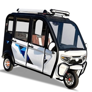 Triciclo Económico con Cabina, Neumático de Tres Ruedas, 1200W 2000W 3000W, Triciclo Pedicab, Triciclo Reversible para Adultos - Product Image 5