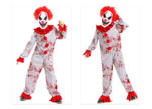 Disfraz <span class=keywords><strong>de</strong></span> Payaso Terrorífico <span class=keywords><strong>de</strong></span> <span class=keywords><strong>Película</strong></span> para Niños, Conjunto Completo <span class=keywords><strong>de</strong></span> Máscara y Body con Manchas <span class=keywords><strong>de</strong></span> Sangre para Halloween, Carnaval, Fiesta, Actuación en Escenario, Estilo <span class=keywords><strong>Joker</strong></span> - Product Image 2