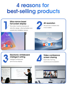 <span class=keywords><strong>Lavagna</strong></span> Interattiva Connessa ITATOUCH con Scrittura Sincronizzata e Doppi Pannelli Scorrevoli Laterali per Aule Digitali Moderne - Product Image 5