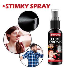 Dowmoo odore portatile scherzo Spray liquido scoreggia pepe per il giorno dello sciocco e matrimoni stile artificiale fatto di carta - Product Image 3