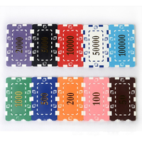 Jetons de jeu personnalisés imprimés en sérigraphie pour soirées jeux de société, récompenses en classe, cadeaux de fête, articles promotionnels et nouveautés