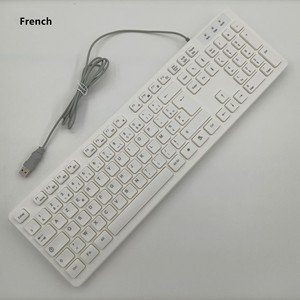 <span class=keywords><strong>Clavier</strong></span> filaire russe, arabe, français, italien, allemand, espagnol, portugais, danois, thaïlandais, chocolat, chocolé, filaire - Product Image 2