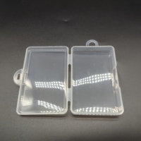 Boîte à bijoux transparente en plastique PP, petite, personnalisée, avec crochet, emballage siamois, vente en gros d'usine