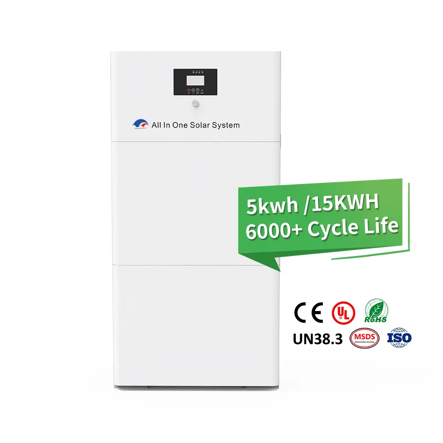 Protección contra incendios powmr powerwall 10ah apilable 200ah 10kw 48V batería de litio sistema de energía solar