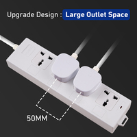 Multiprise britannique avec cordon d'extension de 3 m, 6 prises, multiprise avec prise universelle UKCA 13A