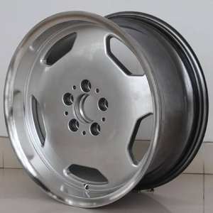 Cerchi in Lega Forgiati Classici Old School Argento per <span class=keywords><strong>Auto</strong></span>, Upgrade 17" 18" 19", Nuovi, Design a Cinque Razze, ET 35mm, Altezza Elevata - Product Image 3