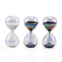 OEM ODM Harga Pabrik Hadiah Rumah Jam Pasir Kaca Berlian Timer 5/10/15 Menit Jam Berlian Jam Pasir Jam Pasir
