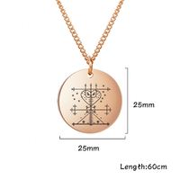 Collier Vaudou Myshape Papa Legba, Pendentif d'Autel Rituel, Symbole Ezili Dantor Vodou Loa Veve, Amulette Occulte en Acier Inoxydable