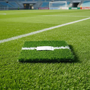 Gazon artificiel de football professionnel <span class=keywords><strong>stabilisé</strong></span> aux UV, revêtement de sol sportif pour <span class=keywords><strong>terrain</strong></span> scolaire, entraînement, compétition de football en plein air - Product Image 5