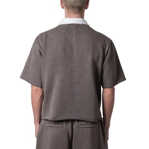 Chemises pour hommes 100% Coton, Coupe Droite Personnalisée, Couleur Unie, Épaules Tombantes, Grammage Lourd 220g, Logo Personnalisé, Formelles, Respirantes - Product Image 6