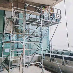 นั่งร้านแบบแคบทำจากอลูมิเนียมโครงกว้างเดี่ยวแบบพกพาสำหรับก่อสร้าง - Product Image 4