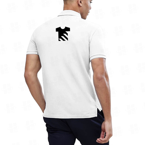 Polo de Alta Calidad Personalizado con Bordado Plano, Color Sólido, Corte Regular, Tres Botones, Elástico, de Algodón para Hombre - Product Image 4