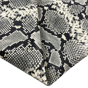 Thân Thiện Với Môi Đầu Tiên Lớp Chính Hãng Da Bò In Da Trong Màu Đen Và Trắng Mô Hình Con Trăn - Product Image 2