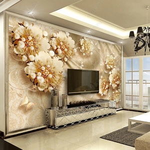 豪华珠宝钻石定制3d壁纸壁画家庭电视背景 - Product Image 2