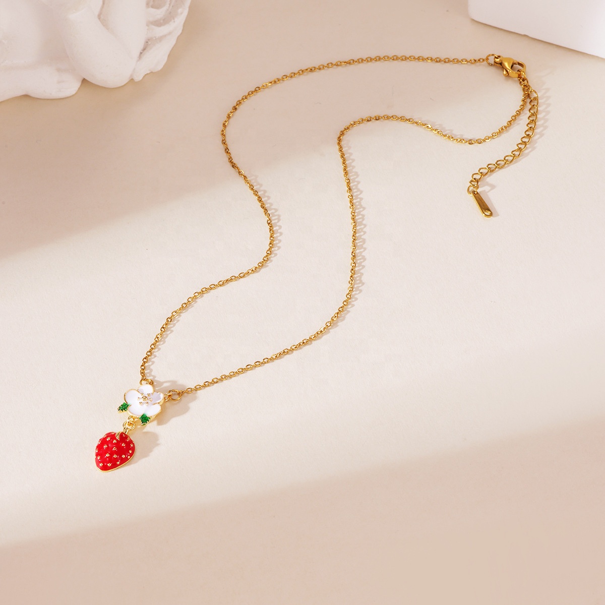 Shop Our 2025 Trendy Stainless Steel Fruit Pendant Necklace