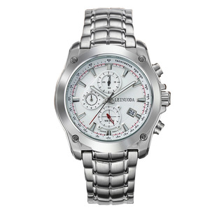 Reloj deportivo multifuncional de acero inoxidable para hombre con calendario, seis manecillas y resistencia al agua. - Product Image 5