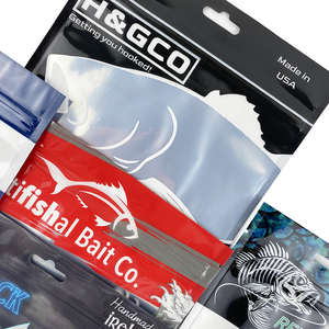 Túi đóng gói thực phẩm, mồi câu cá, chất liệu nhựa mềm, có khóa kéo, cán màng, in ấn tùy chỉnh - Product Image 4