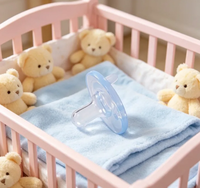 Sucette d'alimentation pour bébé en silicone liquide de qualité alimentaire, sans BPA, à débit variable, design en forme de gourde, respirante et écologique
