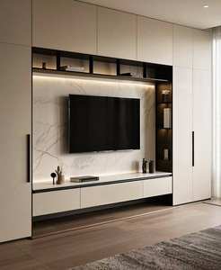 ตู้วาง<span class=keywords><strong>ทีวี</strong></span>ไม้จริงทันสมัย ดีไซ<span class=keywords><strong>น</strong></span>์<span class=keywords><strong>ติด</strong></span><span class=keywords><strong>ผนัง</strong></span>แบบลอย ปรับแต่ง<span class=keywords><strong>ชั้น</strong></span><span class=keywords><strong>วาง</strong></span>ได้ ทำความสะอาดง่าย - Product Image 3