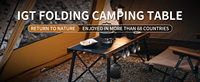 Table de camping moderne en aluminium Mobilier d'extérieur portable pour l'école BBQ Pique-niques et barbecues (4 places)
