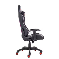 Chaise de jeu personnalisable en cuir PU au design moderne avec fonctions pivotantes, extensibles et massage