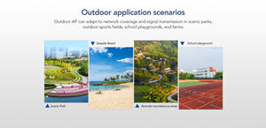 Punto de Acceso Inalámbrico para Exteriores Tincam WiFi6 2.4G 5G de Doble Banda y 3000Mbps con IP67, Cobertura Wi-Fi de 360 Grados, Alcance de 300m - Product Image 5