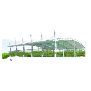 Abri de voiture, pont, arche, structure de membrane personnalisée, imperméable, PVC et acier, <span class=keywords><strong>auvent</strong></span> de stationnement pour véhicules non motorisés, Chongqing Stadium - Product Image 3