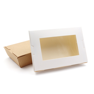Usa e getta da asporto fuori insalata cibo scatola di imballaggio scatole di cartone con finestra togliere contenitore - Product Image 2