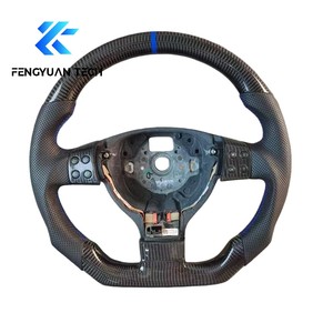 Volante de Fibra de Carbono para Automóvil vw Volan Golf 5 R Mk5 gti R32 jetta Bora Touran Canddy Passat B7 Tiguan <span class=keywords><strong>Rline</strong></span> Seat Leon Fr - Product Image 3