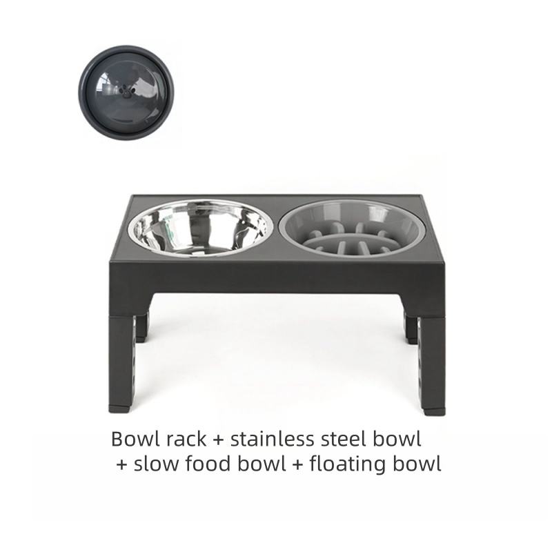 Bowl rack,stainless steel bowl+slow food bowl*1+floating bowl*1