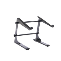LEILEI LPS-2 Instrument de musique professionnel en métal DJ Support pour ordinateur portable Bureau d'ordinateur Mobilier de scène scolaire