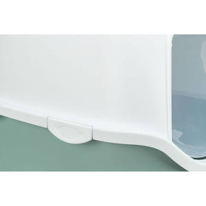 Caja de arena para gatos Vico 40x40x56 cm, diseño cerrado con tapa, color verde salvia - Product Image 4