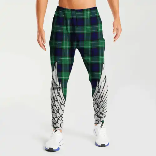Graphic Custom Logo Fitness Sports Gym Wear Men's Jogging Jogger Pants Joggers for Men Aberdeen District Tartan Angel Wings Pant