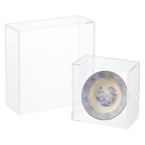Clear Custom DIY Acrylic Coin Display Rack Custom Logo 3-5mm Thickness Transparent Wall <b>Mount</b> Hanging Shadow Box <b>Frame</b> - Product Image 3