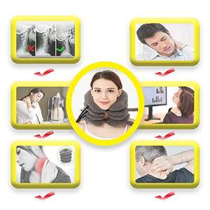 Nyeri leher kerah serviks bantal dapat diatur perenggang traksi rumah - Product Image 5