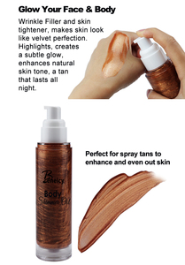 น้ำมันประกายระยิบระยับหลากสีออร์แกนิกพร้อมวิตามินอีและน้ำมันโจโจบาสำหรับดูแลผิวเครื่องสำอางมีกลิ่นหอม - Product Image 5